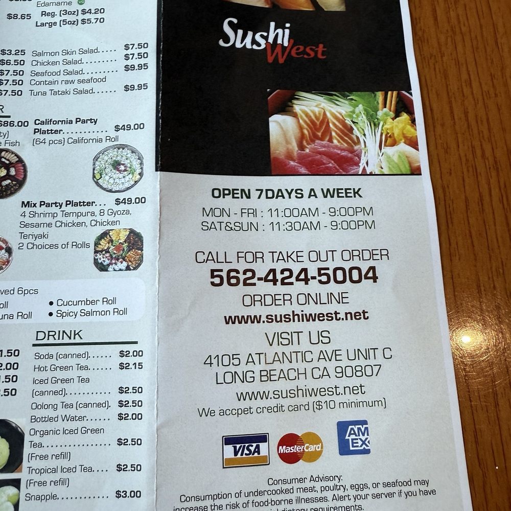 Sushi West - Sushi Bars Near Me - Long Beach, California Sushi West - Sushi Bars Near Me - Long Beach, California