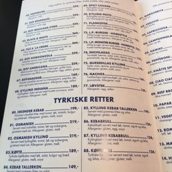La Perla - Menu 2019
