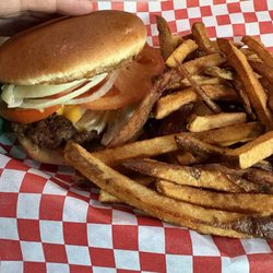 Bill's Cafe - Cheeseburger and fries. Absolutely awesome!