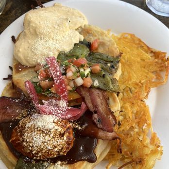 Baja Cafe - Picadillo Caramelo Benedict - Breakfast & Brunch Near Me - Tucson, Arizona Baja Cafe - Picadillo Caramelo Benedict - Breakfast & Brunch Near Me - Tucson, Arizona