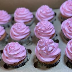 Lil Signature Cake - Strawberry Lovers! Strawberry filled Strawberry cake with Strawberry Swiss Meringue Buttercream
