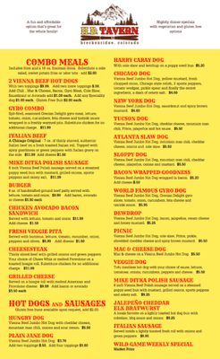 Menu photo 4 HD Tavern Breckenridge, CO