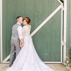 Cariño Bridal Alterations & Design Studio - Back of custom wedding gown