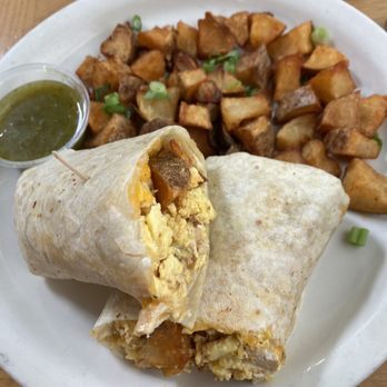 The Peach Cafe - Breakfast burrito - New American Near Me - Monrovia, California The Peach Cafe - Breakfast burrito - New American Near Me - Monrovia, California