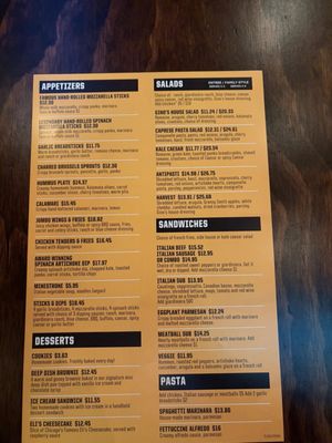 Menu photo 2 Gino's East - South Loop Chicago, IL Menu photo 2 Gino's East - South Loop Chicago, IL