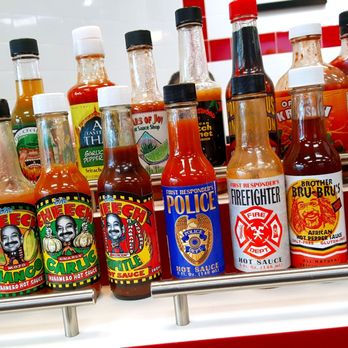 Firehouse Subs - Hot sauces from 1 to 10 on their heat levels. Numbers labeled on the back. Regular Cholula and Tabasco are "5" to give you an idea. - Sandwiches Near Me - Wichita Falls, Texas Firehouse Subs - Hot sauces from 1 to 10 on their heat levels. Numbers labeled on the back. Regular Cholula and Tabasco are "5" to give you an idea. - Sandwiches Near Me - Wichita Falls, Texas