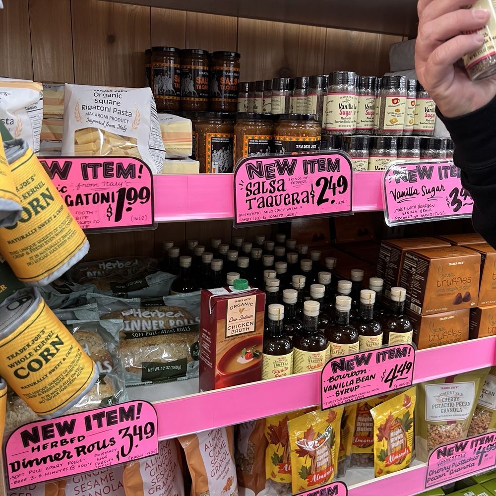 Trader Joe's - This was the hot spot a lot of people looking at the new arrivals. - Grocery Near Me - Folsom, California Trader Joe's - This was the hot spot a lot of people looking at the new arrivals. - Grocery Near Me - Folsom, California