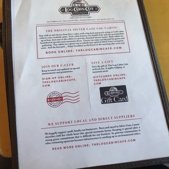 Log Cabin Cafe - Menu - Cafes Near Me - Silver Gate, Montana