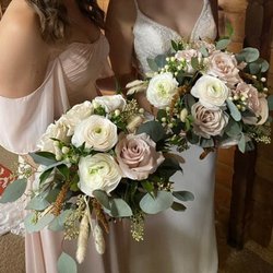 Hill's Florist & Greenhouses - Bridesmaid and Bride bouquets