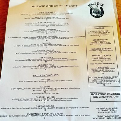 Menu photo 1 Mule Bar Winooski, VT Menu photo 1 Mule Bar Winooski, VT