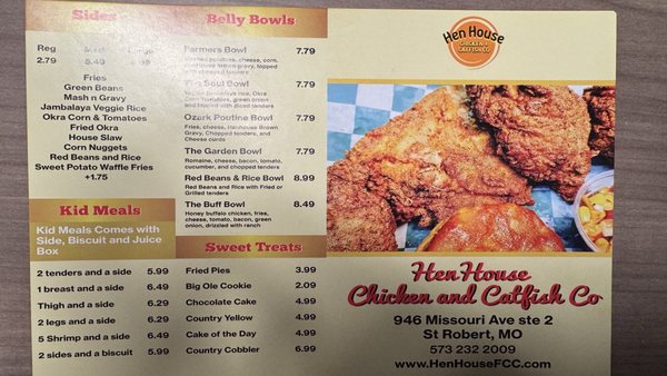 Menu photo 4 The Hen House Fried Chicken Saint Robert, MO Menu photo 4 The Hen House Fried Chicken Saint Robert, MO