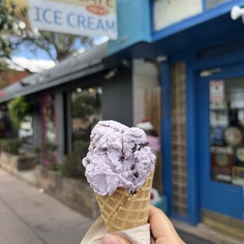 Pikes Peak Chocolate - Purple Mountain Majesty in a Waffle Cone - Ice Cream & Frozen Yogurt Near Me - Manitou Springs, Colorado Pikes Peak Chocolate - Purple Mountain Majesty in a Waffle Cone - Ice Cream & Frozen Yogurt Near Me - Manitou Springs, Colorado