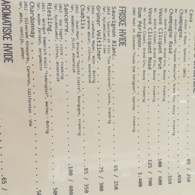 Menu photo 3 Bistro Royal - Madklubben Copenhagen, 84 Menu photo 3 Bistro Royal - Madklubben Copenhagen, 84