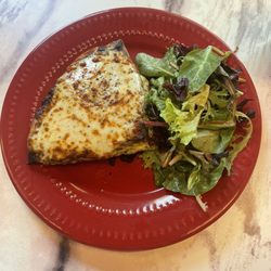 Cafe Du Soleil - Quiche Florentine with mixed greens