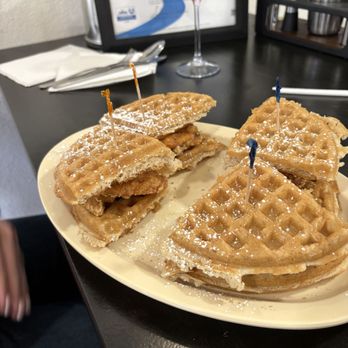 R & R Breakfast Spot - Chicken and waffle sliders - Breakfast & Brunch Near Me - Moreno Valley, California R & R Breakfast Spot - Chicken and waffle sliders - Breakfast & Brunch Near Me - Moreno Valley, California