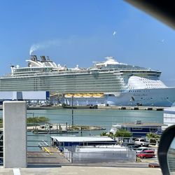 Royal Carribean Allure Of The Seas - View of AOS from my niece's apt building