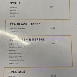 Menu Menu