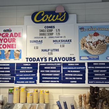 COWS - Menu - Ice Cream & Frozen Yogurt Near Me - Niagara On the Lake, Ontario COWS - Menu - Ice Cream & Frozen Yogurt Near Me - Niagara On the Lake, Ontario