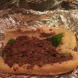 It wasn't hot when it showed up 1 1/2 hours after we ordered and this is what it looked like.