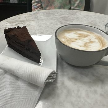 Amora Cafe - Chocolate cake and vanilla latte - Turkish Near Me - Garland, Texas