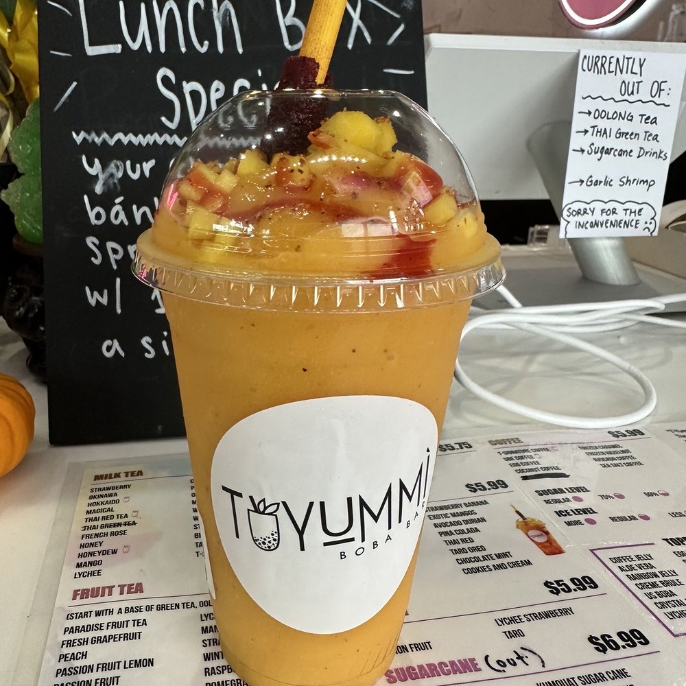 T-Yummi Boba Bar - Exotic Mangonada Smoothie - Bubble Tea Near Me - Gainesville, Florida T-Yummi Boba Bar - Exotic Mangonada Smoothie - Bubble Tea Near Me - Gainesville, Florida