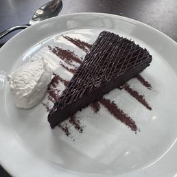 Bestia Nera- Flourless chocolate cake! This was so fudgy and rich but not over powering! Absolutely delicious! Bestia Nera- Flourless chocolate cake! This was so fudgy and rich but not over powering! Absolutely delicious!