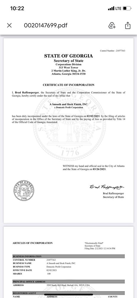 Slide of A Smooth and Sleek Finish