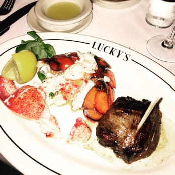 Luckys Steakhouse - Surf and Turf! Yes every bite was mouth watering good! - Steakhouses Near Me - Montecito, California Luckys Steakhouse - Surf and Turf! Yes every bite was mouth watering good! - Steakhouses Near Me - Montecito, California