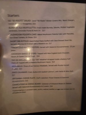 Menu photo 4 Osteria G Apex, NC