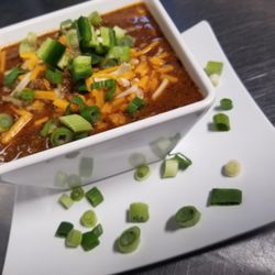 Loaded Dallas TX - Nothing like a bowl of chili on a cold evening! Have yours on a bed of fluffy potatoes for dinner!