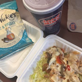 Jersey Mike's Subs - Chipotle chicken cheesesteak salad, Mrs. Vickie's chips, and cream soda and lemonade mixed. - Fast Food Near Me - Lebanon, Pennsylvania Jersey Mike's Subs - Chipotle chicken cheesesteak salad, Mrs. Vickie's chips, and cream soda and lemonade mixed. - Fast Food Near Me - Lebanon, Pennsylvania