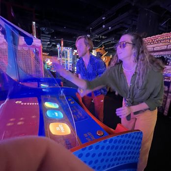 Lucky Strike Honolulu - Just a couple of adults having the time of their lives playing arcade games like little kids - Arcades Near Me - Honolulu, Hawaii