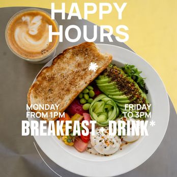 Heyday Eatery - Weekday Happy Hours at HEYDAY   From 1 PM to 3 PM, Monday-Friday, grab a breakfast + drink for $12.99 - Breakfast & Brunch Near Me - Chicago, Illinois