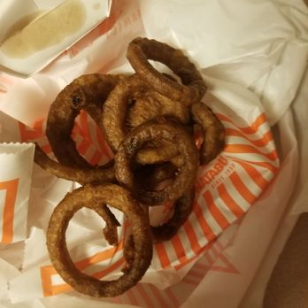 Whataburger - . As you can tell..burnt...I took my family and spent almost 50 dollars  the fries were stale and cold as well.. - Burgers Near Me - Mustang, Oklahoma