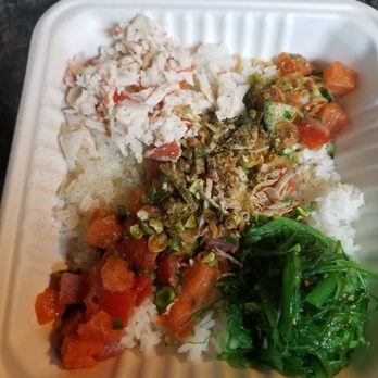 Turtle Boat - Salmon and Ahi on white rice - Seafood Near Me - Denver, Colorado Turtle Boat - Salmon and Ahi on white rice - Seafood Near Me - Denver, Colorado