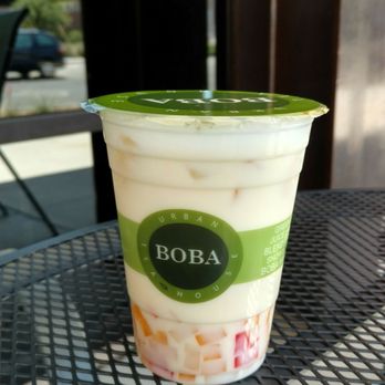 Urban Boba Tea House - Banana milk tea with rainbow jelly - Juice Bars & Smoothies Near Me - Tempe, Arizona