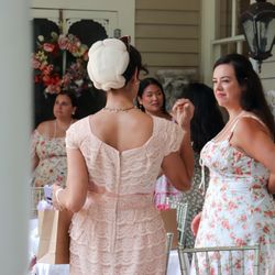Flowertown Bed and Breakfast - Tea party guests on the porch