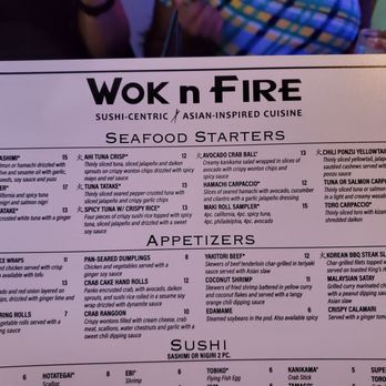 Wok n Fire - Menu - Asian Fusion Near Me - Burr Ridge, Illinois
