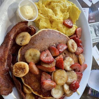 The Beach Street Cafe - Pancakes combo - Breakfast & Brunch Near Me - Watsonville, California The Beach Street Cafe - Pancakes combo - Breakfast & Brunch Near Me - Watsonville, California