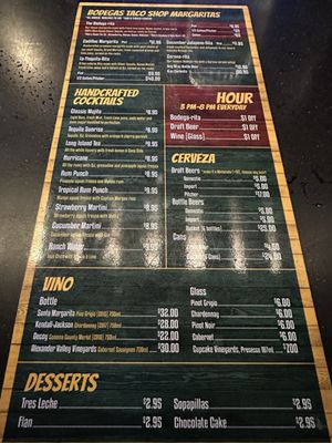 Menu photo 2 Bodegas Taco Shop Houston, TX