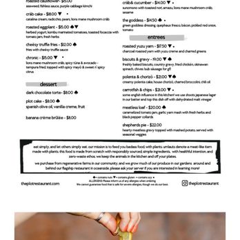 The Plot - Menu - Vegan Near Me - Costa Mesa, California The Plot - Menu - Vegan Near Me - Costa Mesa, California