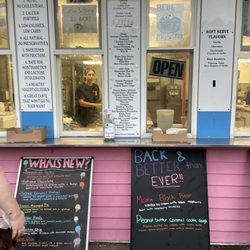 Golick's Dairy Bar - Sampling of some flavors and items.