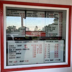 Metigoshe Drive-Inn - Menu. Couldn't help the glare.