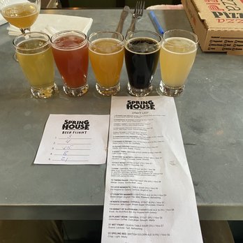 Spring House Brewing Company - Beer flight - Breweries Near Me - Lancaster, Pennsylvania