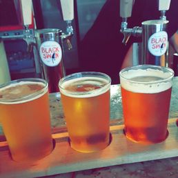 Delicious beer flight!! Why not try them all Delicious beer flight!! Why not try them all