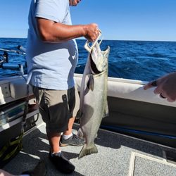 Big Bird Charters - Our guide and captain with our biggest catch