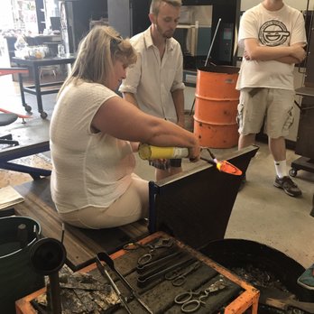 Central Glass Works - Making a paperweight - Art Galleries Near Me - Centralia, Washington