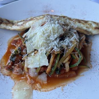 Calabrese - Zucchini Spaghetti with branzino - Italian Near Me - Southlake, Texas