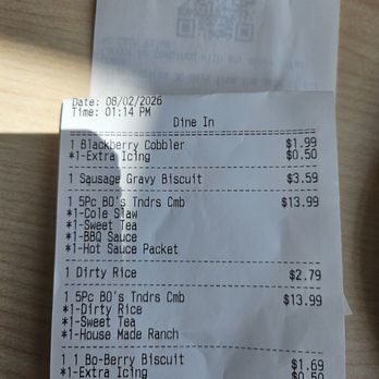 Bojangles - Order cost - Salad Near Me - Marlboro Township, New Jersey