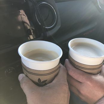 Seven Mile Cafe - Two 7 mile lattes with no explanation as to the difference in size! - Breakfast & Brunch Near Me - Denton, Texas Seven Mile Cafe - Two 7 mile lattes with no explanation as to the difference in size! - Breakfast & Brunch Near Me - Denton, Texas